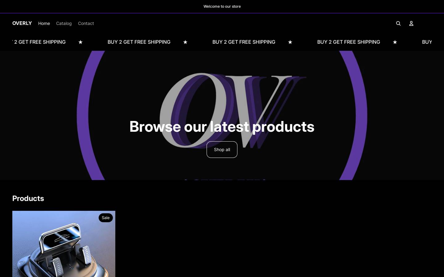 Overly Manufacturing Company homepage screenshot