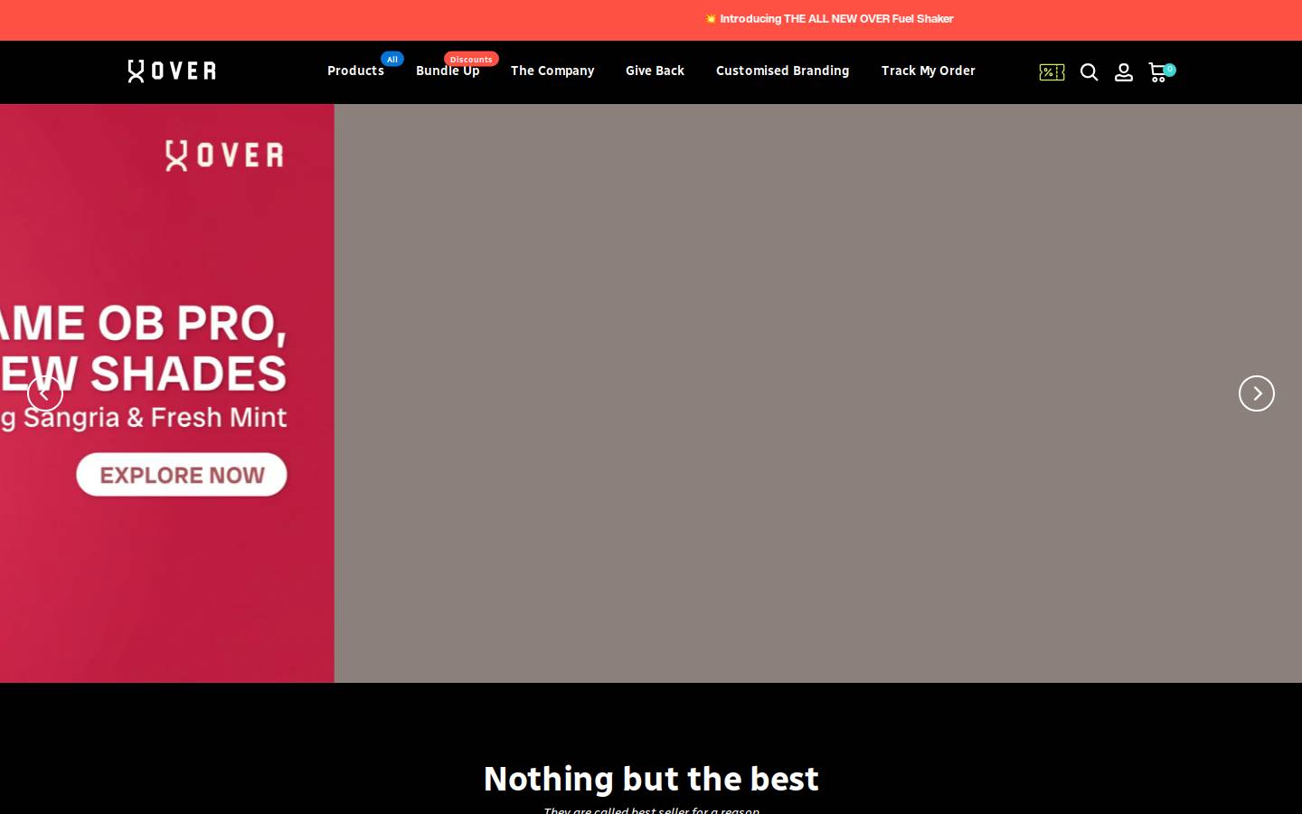 overofficial.co homepage screenshot