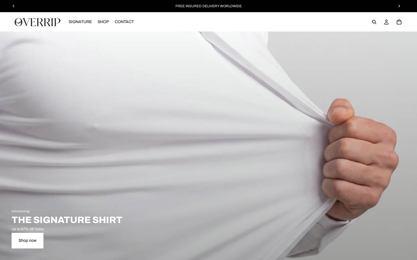 Overrip homepage screenshot