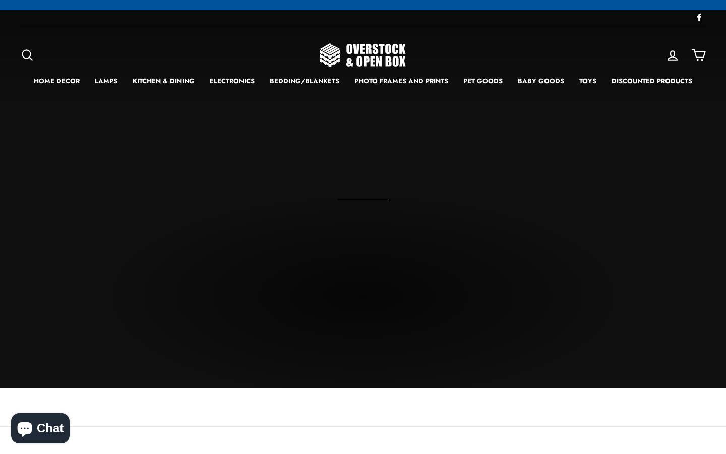 overstockandopenbox.com homepage screenshot