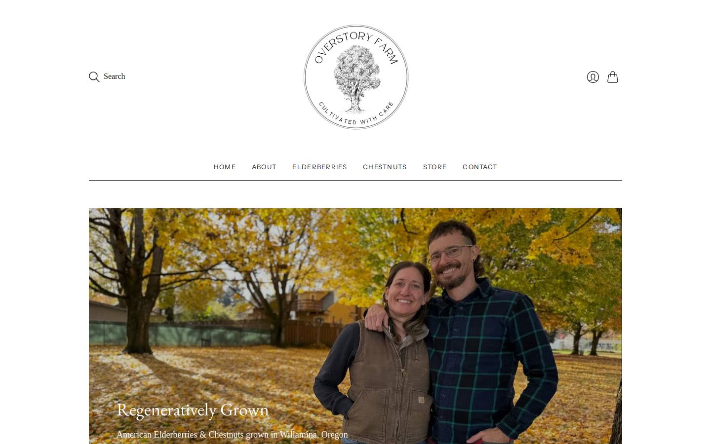 overstoryfarm.com homepage screenshot