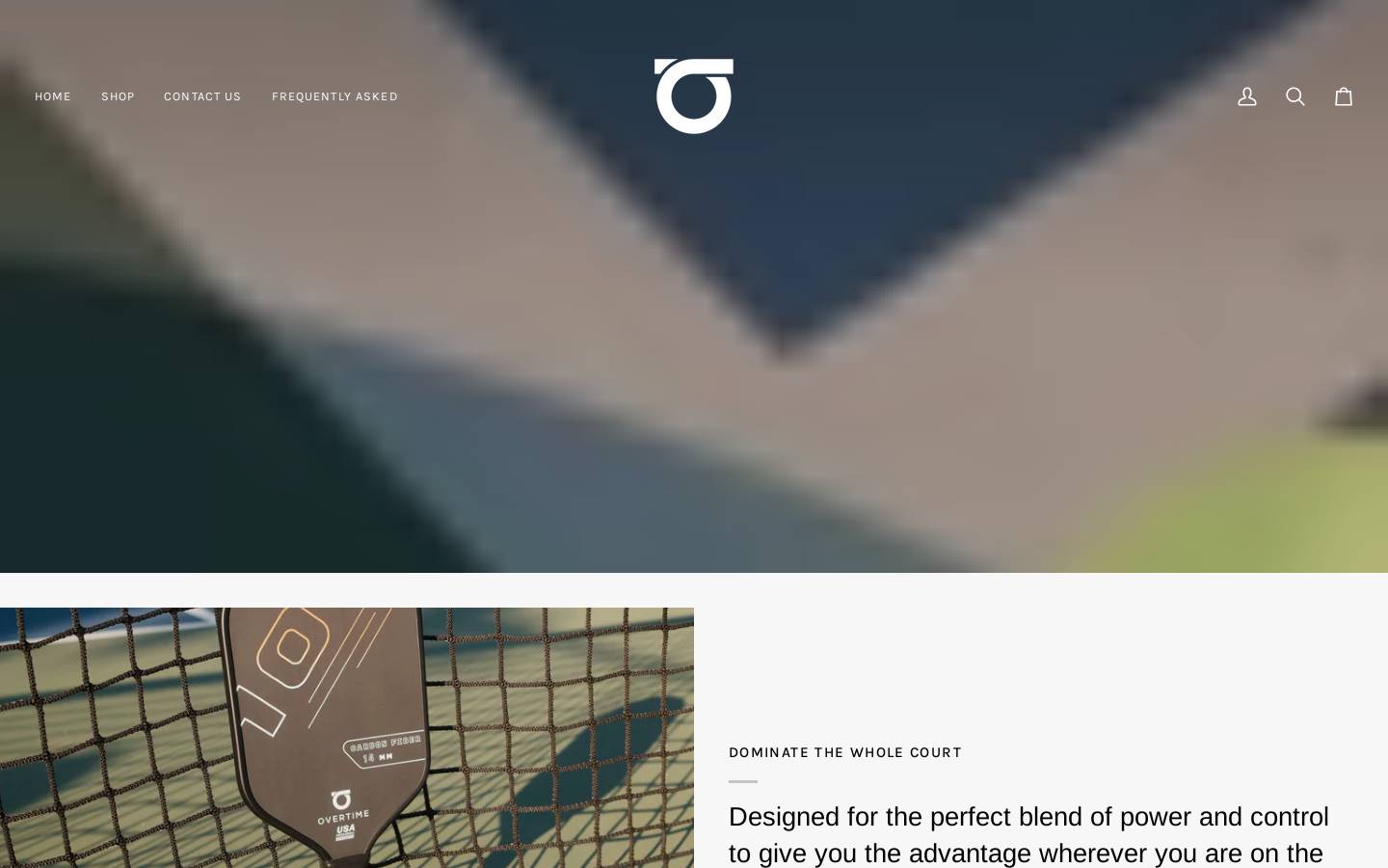 overtimepickleball.com homepage screenshot