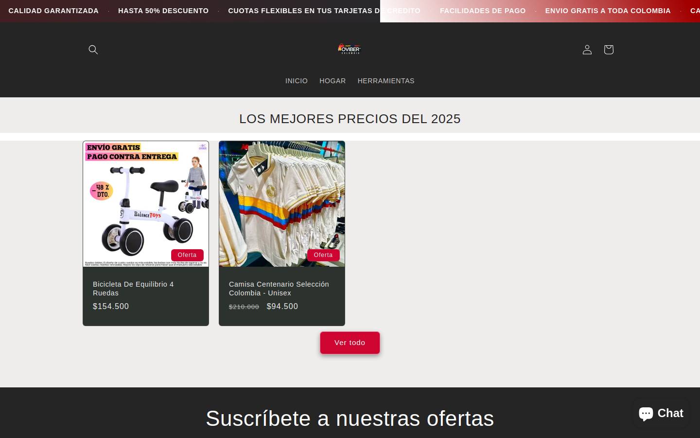 oviber.com homepage screenshot