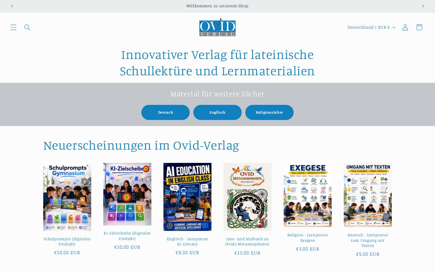 ovid-verlag.de homepage screenshot