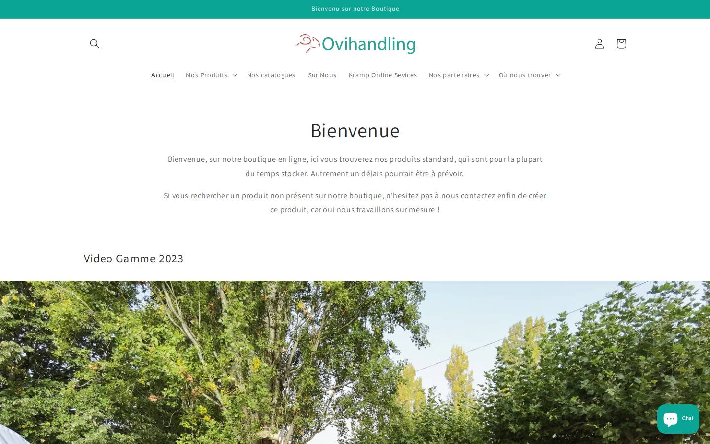 ovihandling.com homepage screenshot