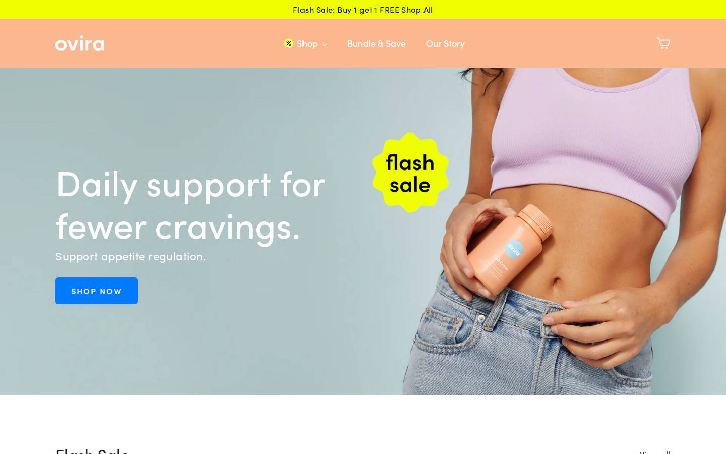 Ovira homepage screenshot