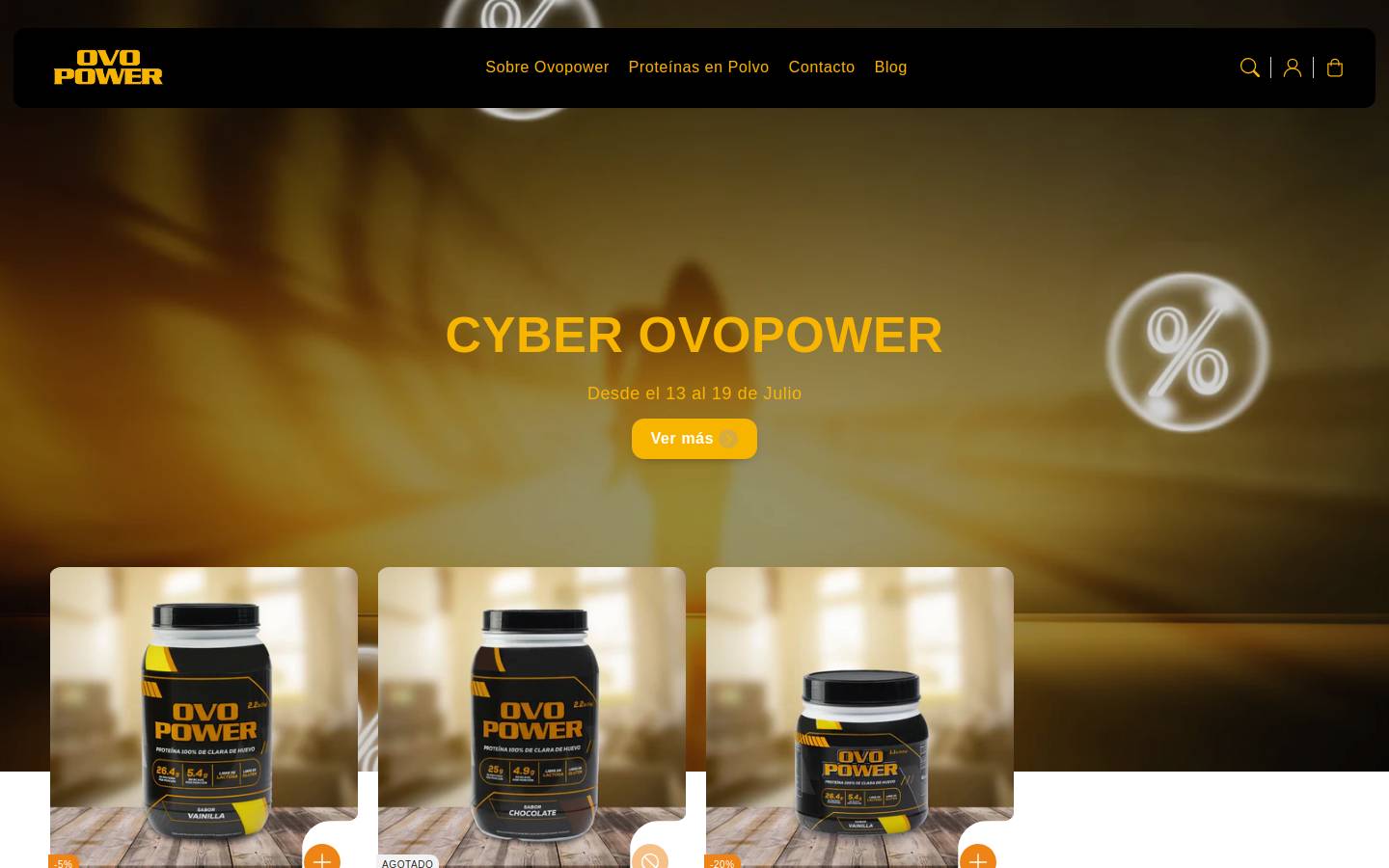 ovopower.pe homepage screenshot