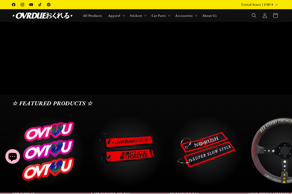 ovrdue.com homepage screenshot