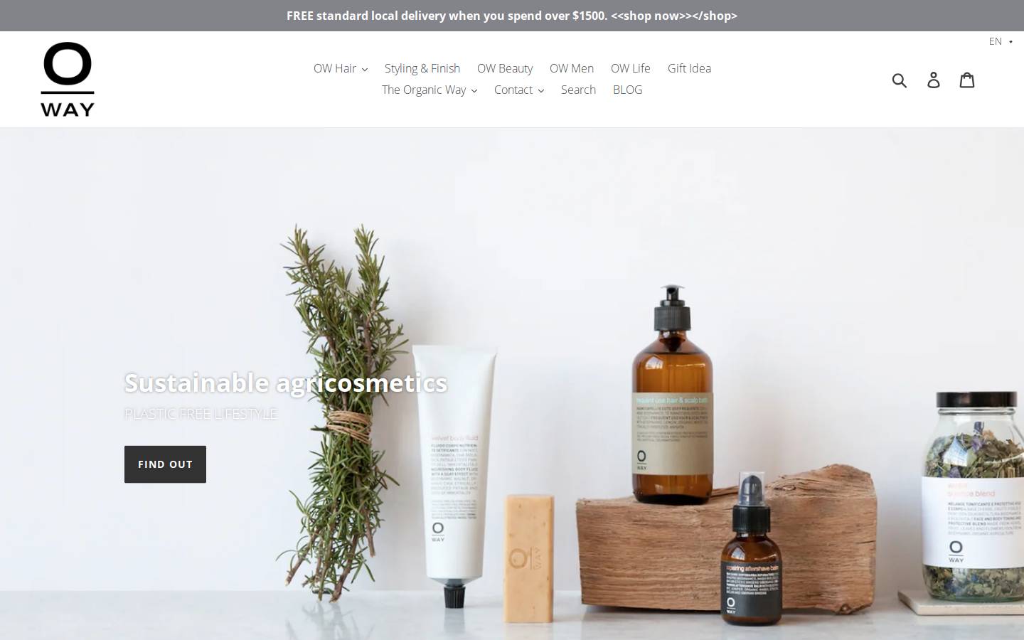 Oway homepage screenshot