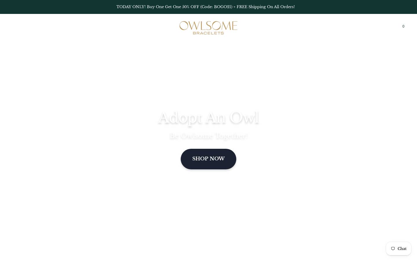 owlsomebracelets.com homepage screenshot