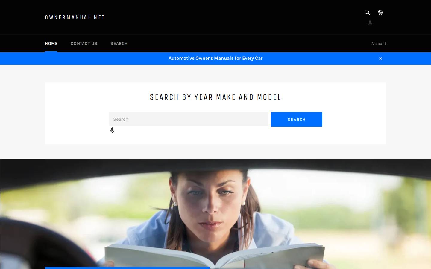 ownermanual.net homepage screenshot