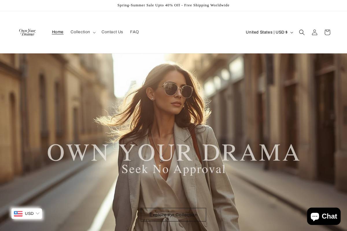 ownyourdrama.com homepage screenshot