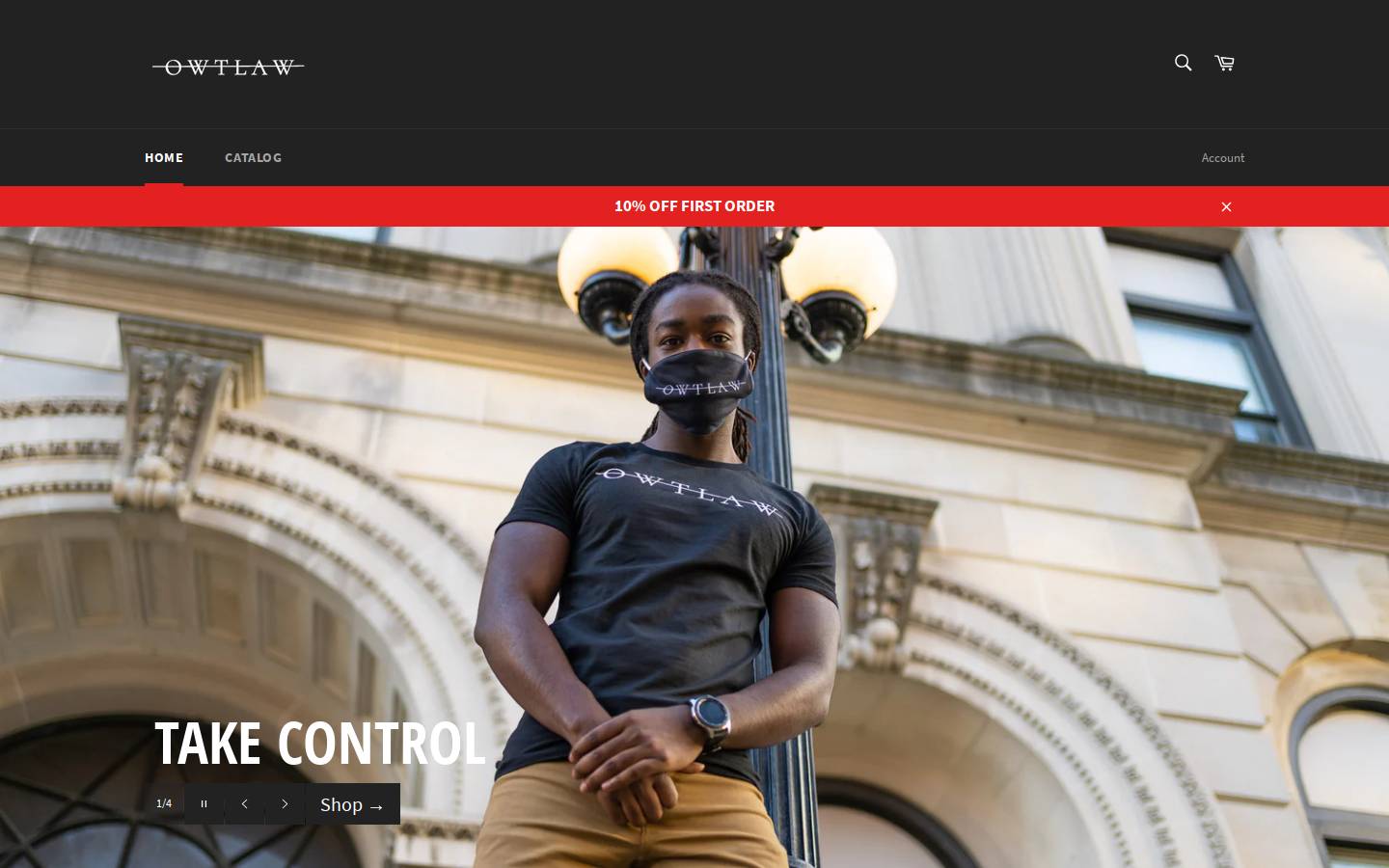 owtlawbrand.com homepage screenshot