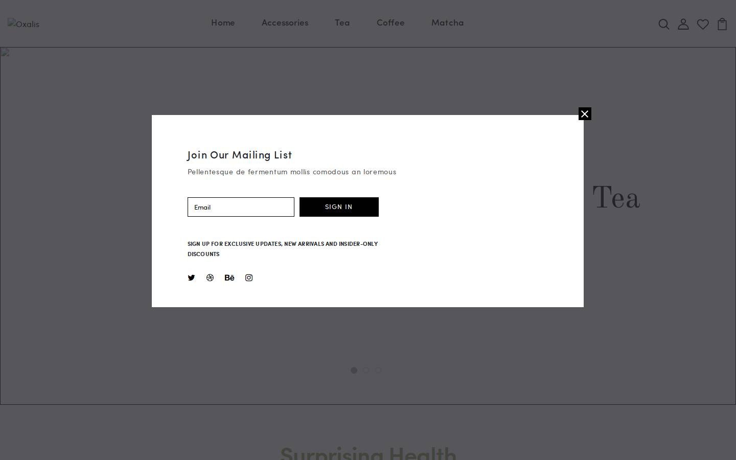oxa-house.com homepage screenshot