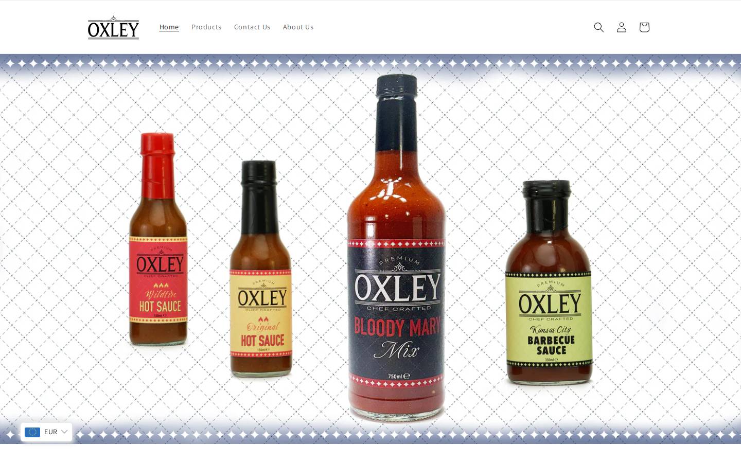 oxleybrands.com homepage screenshot