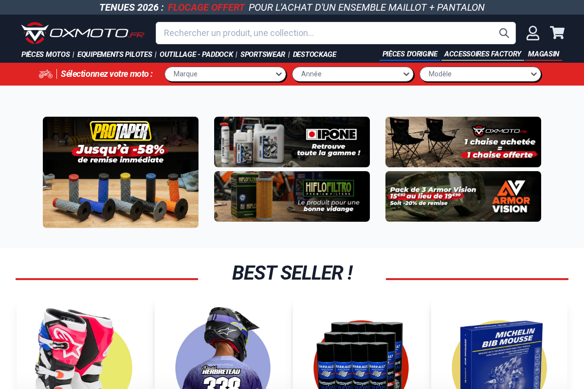 oxmoto.fr homepage screenshot