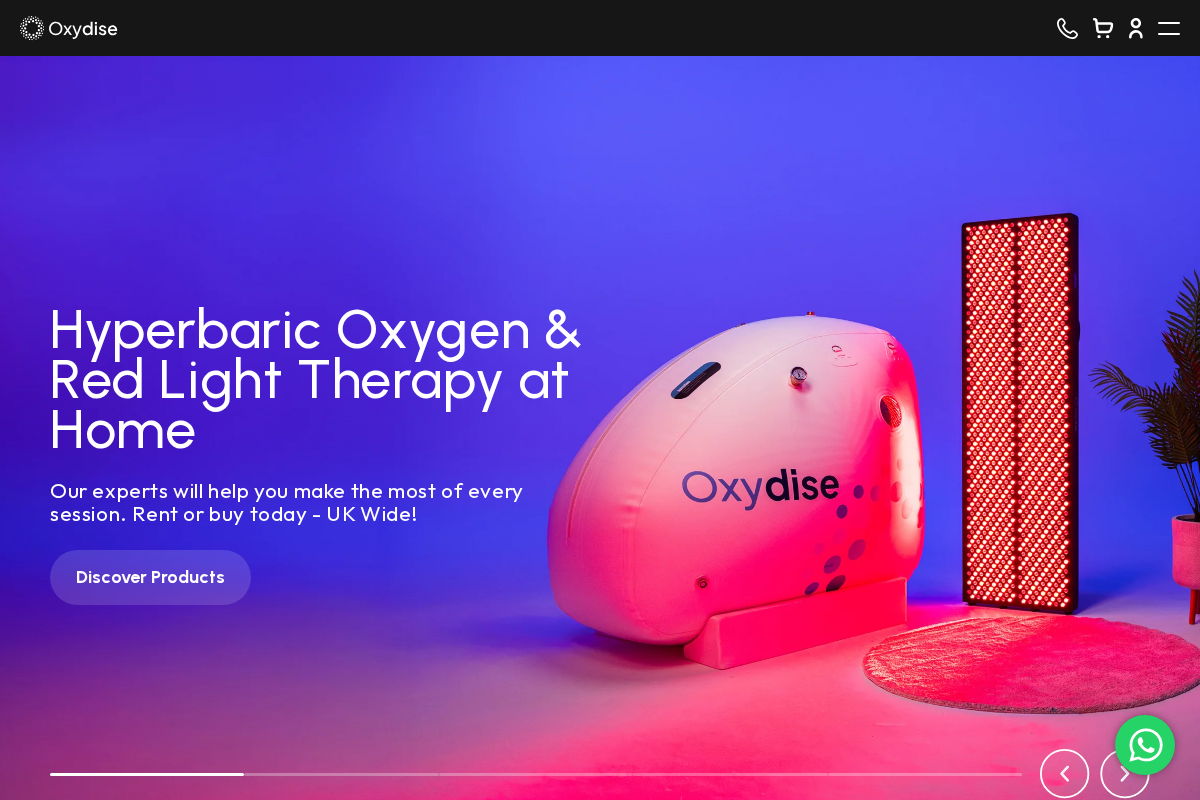 Oxydise homepage screenshot