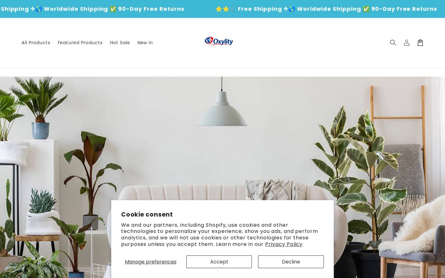 oxylity.com homepage screenshot