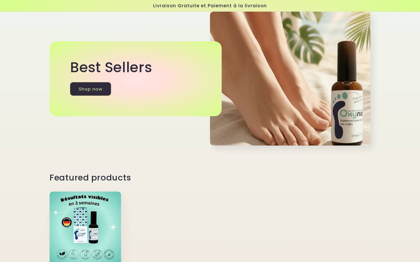 oxynail.com homepage screenshot