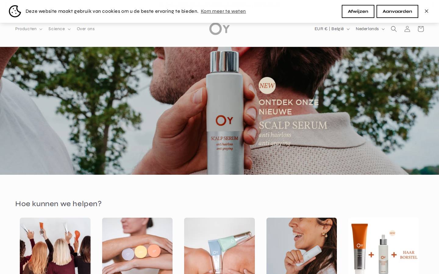 oycare.be homepage screenshot