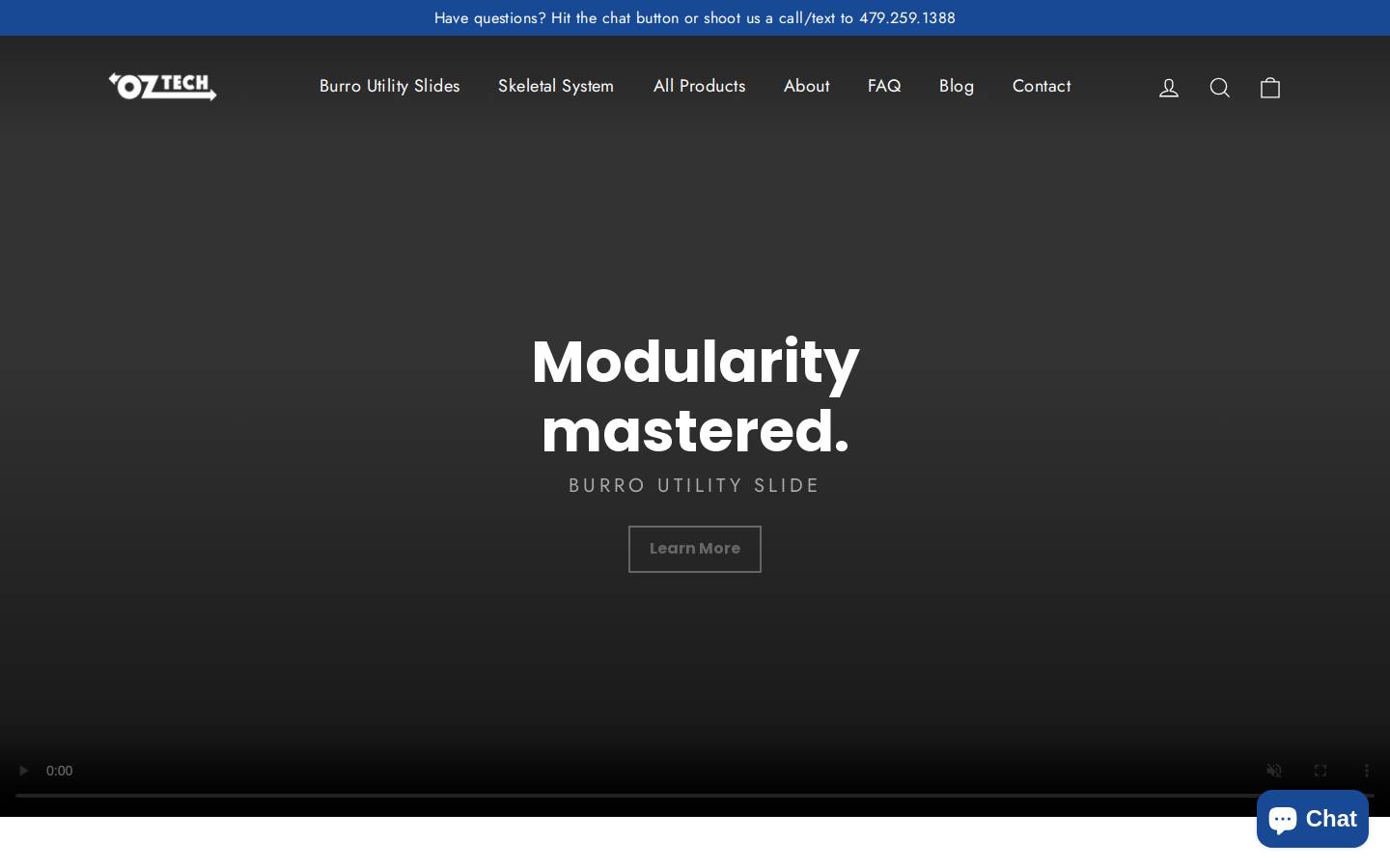 oz-tech.com homepage screenshot