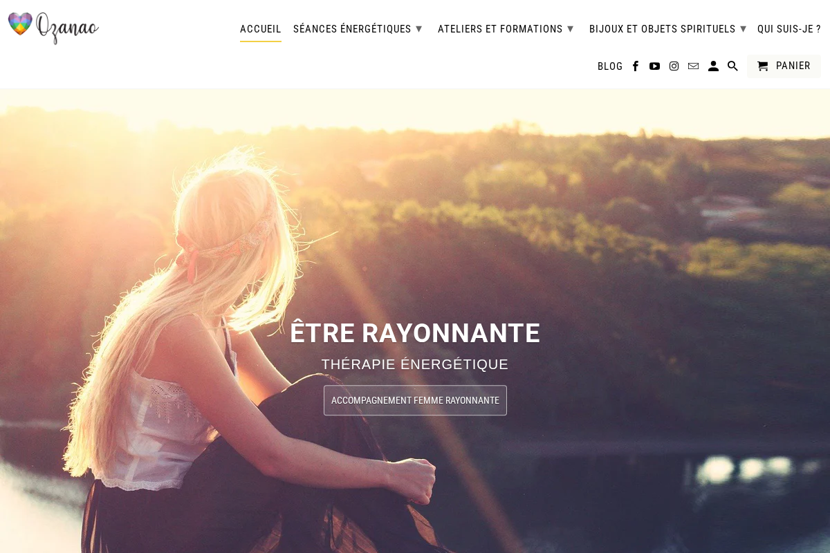 ozanao.com homepage screenshot