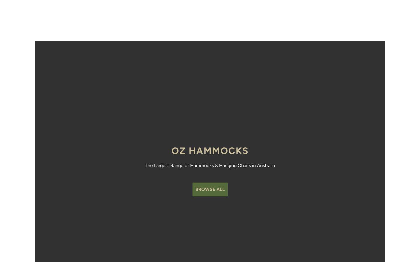 ozhammocks.com.au homepage screenshot