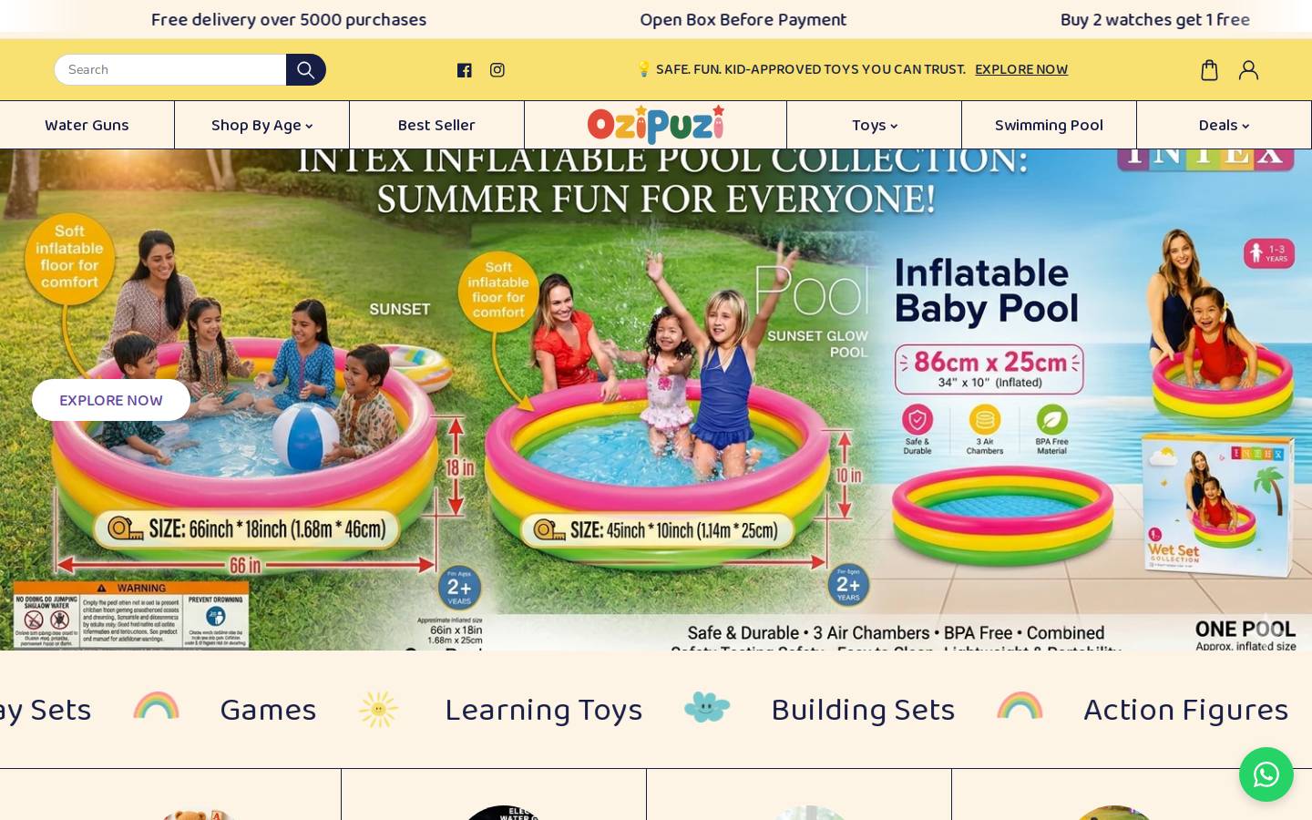 ozipuzi.com homepage screenshot