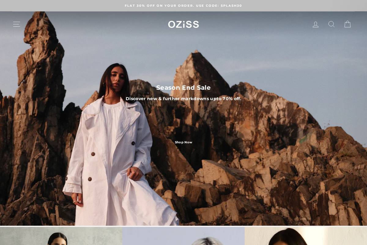 oziss.in homepage screenshot