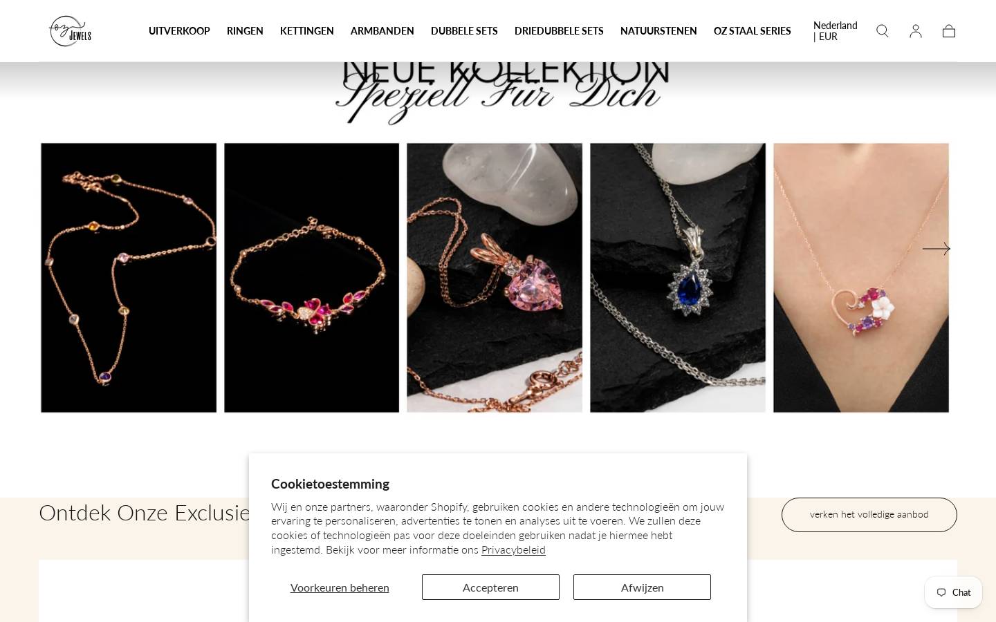 Oz Jewels homepage screenshot