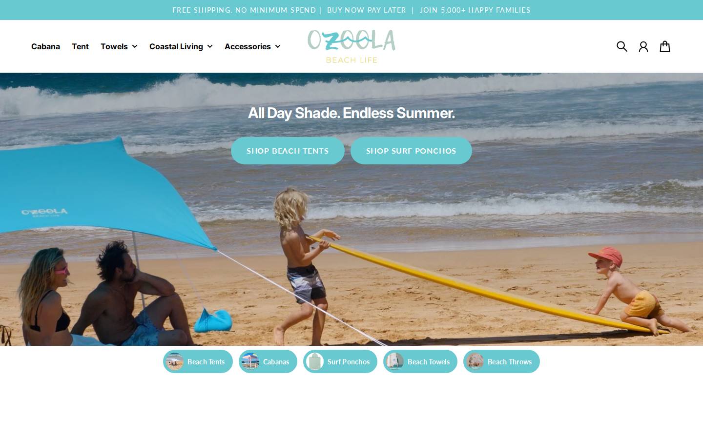 ozoola.com.au homepage screenshot