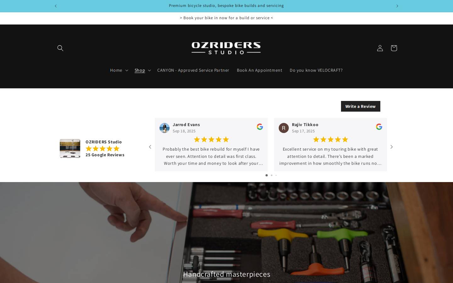 ozridersstudio.com homepage screenshot