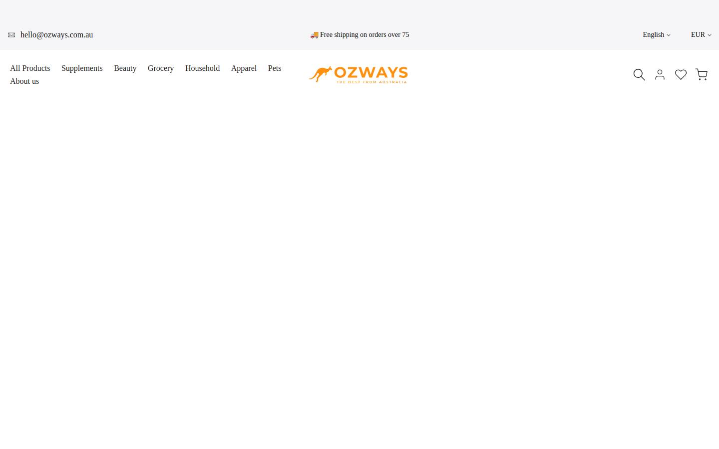 ozways.com homepage screenshot