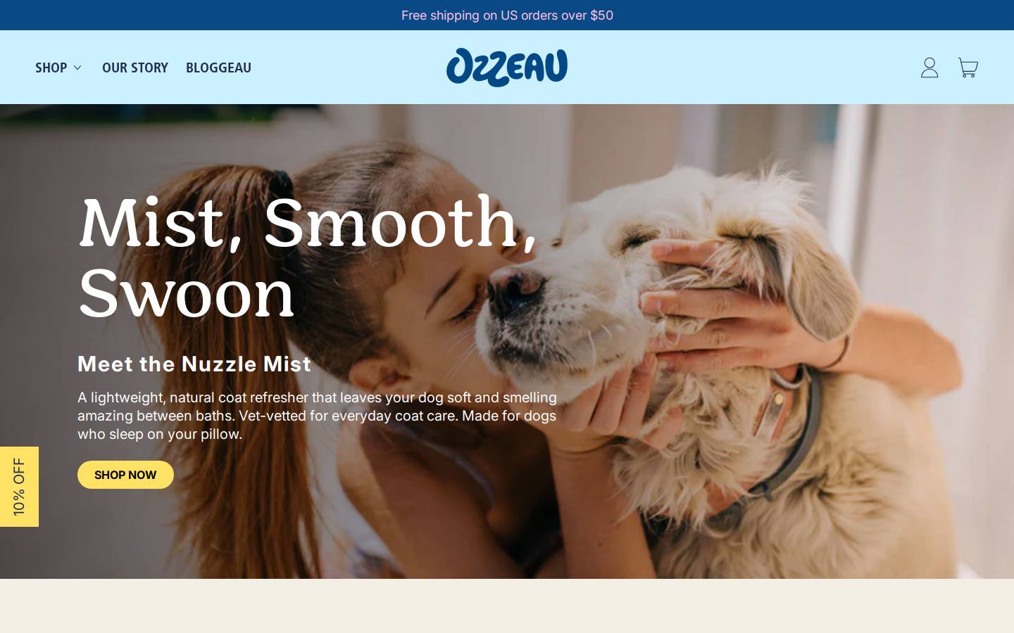 ozzeau.com homepage screenshot