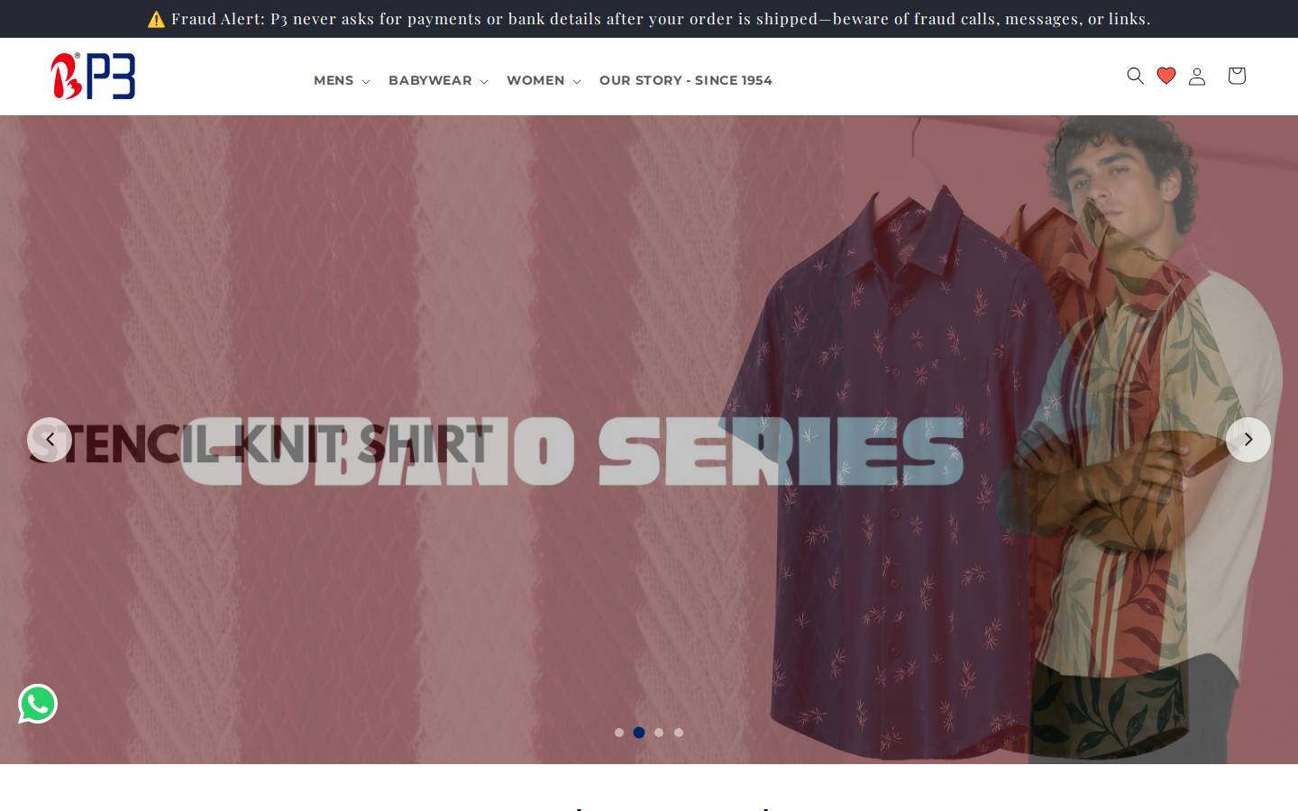 p3india.com homepage screenshot