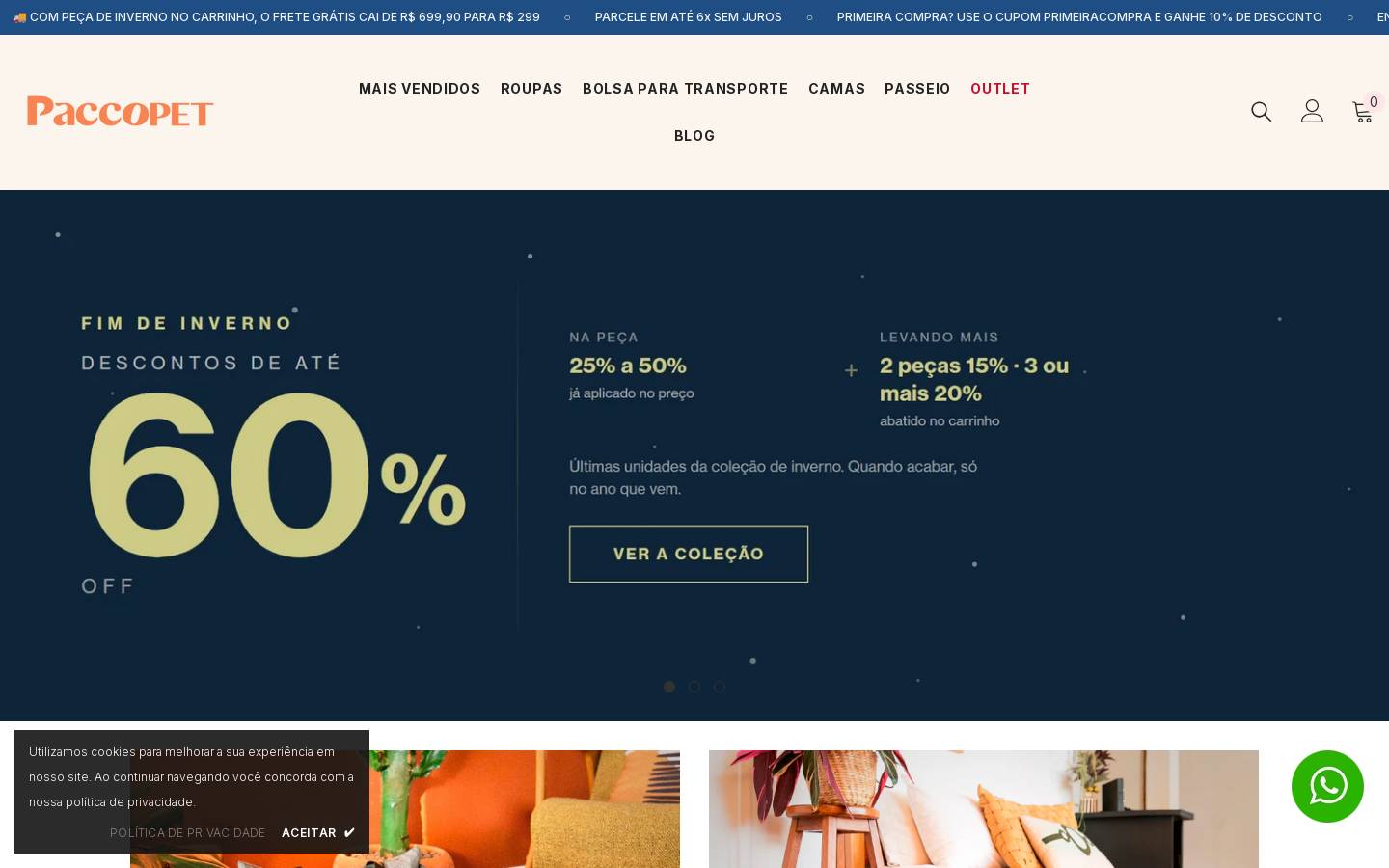 paccostore.com.br homepage screenshot