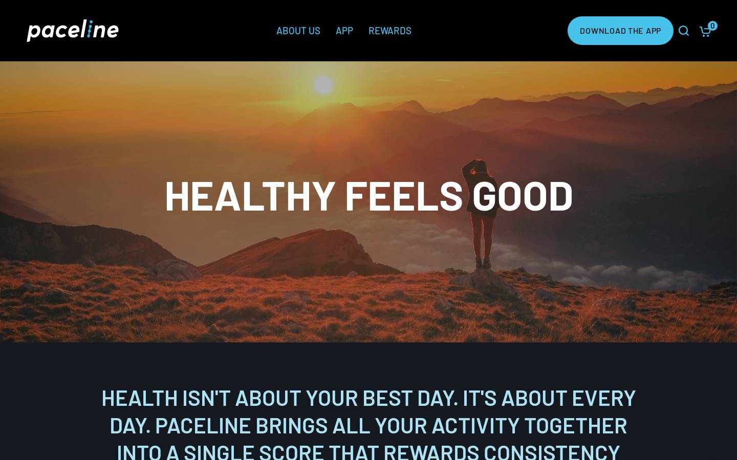 Paceline homepage screenshot
