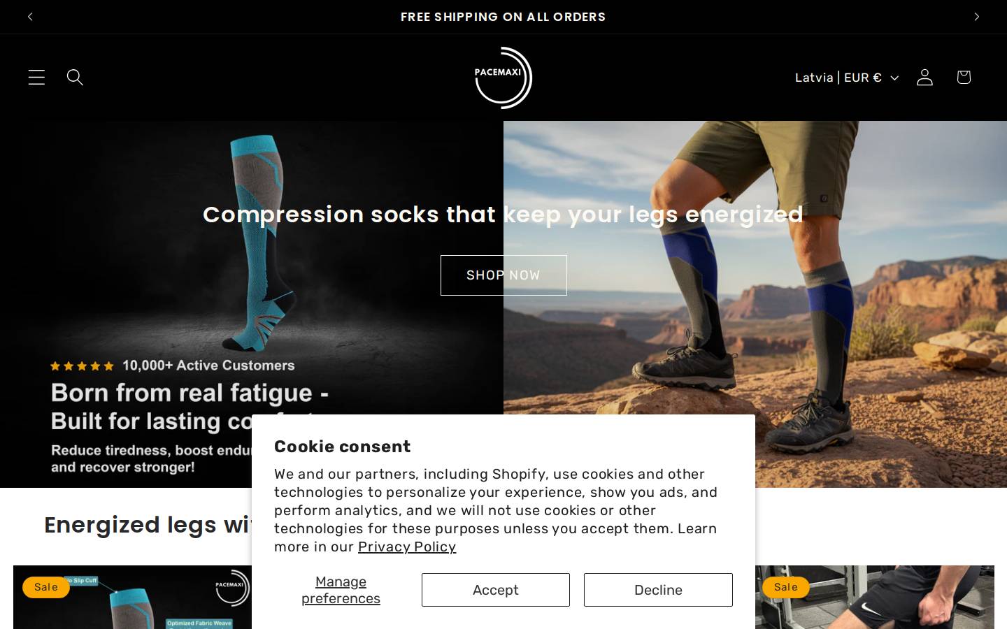 pacemaxi.com homepage screenshot