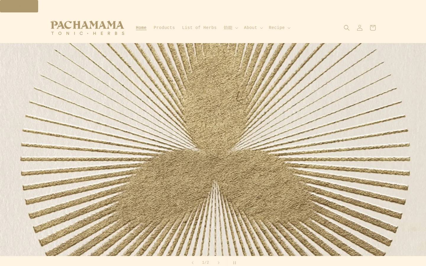 pachamamatonicherbs.com homepage screenshot