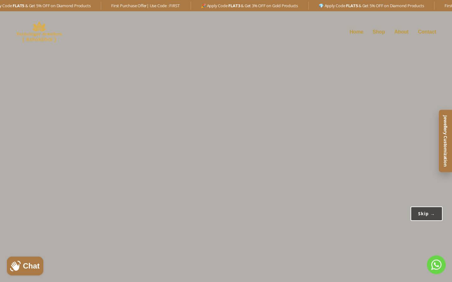 pachchigarjewellers.com homepage screenshot