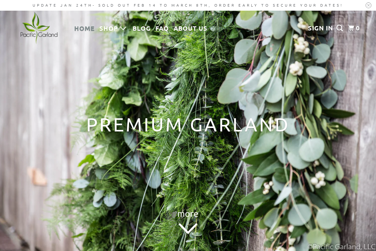 Pacific Garland, LLC homepage screenshot