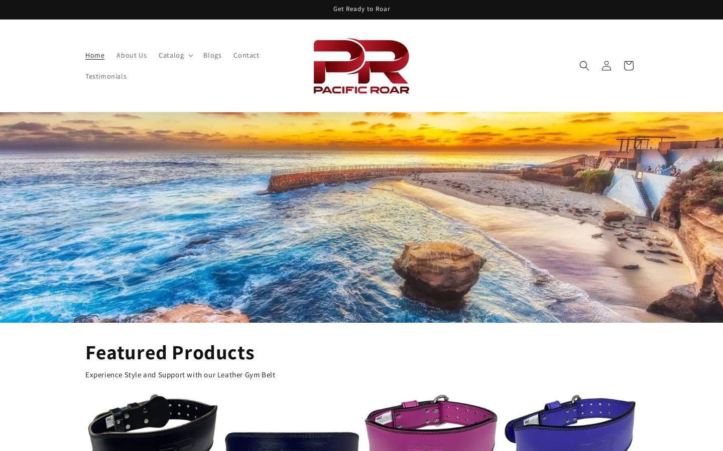 pacificroar.com homepage screenshot