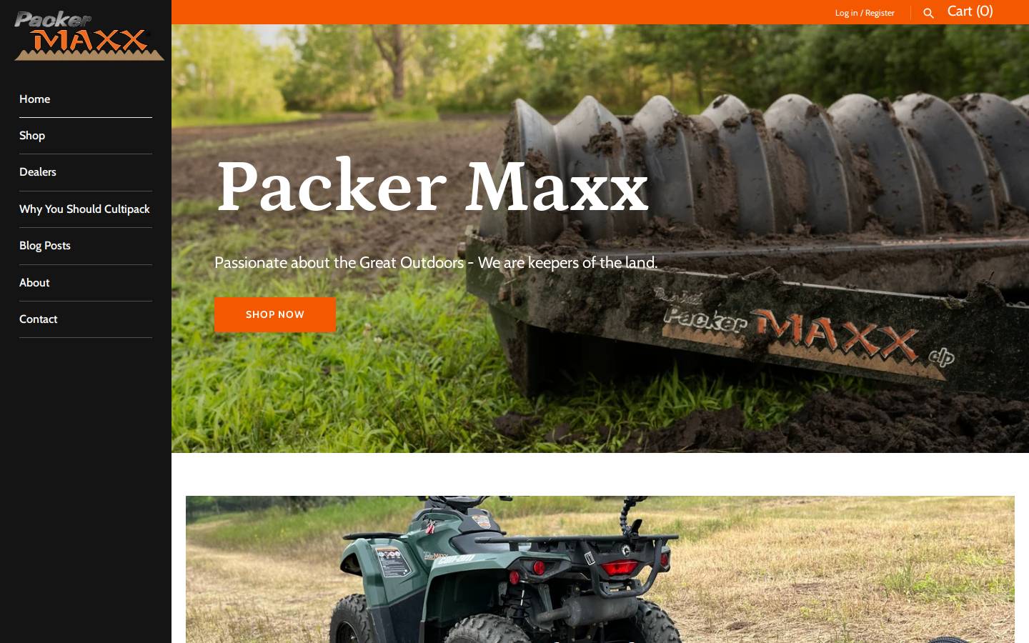 packermaxx.com homepage screenshot