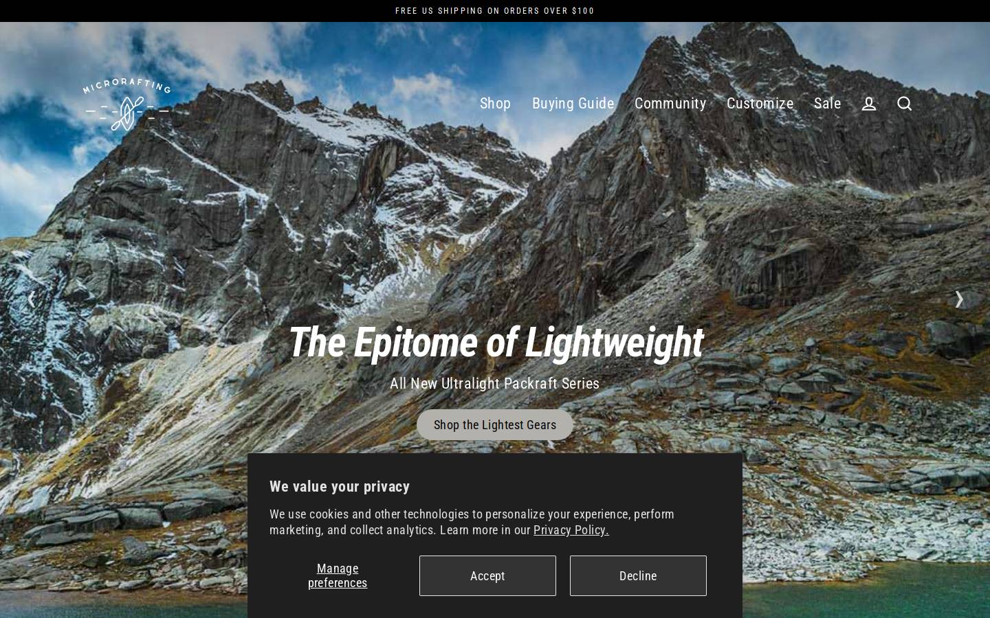 packraft.cc homepage screenshot