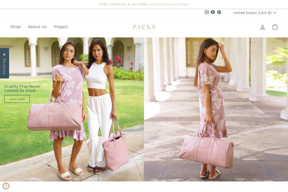 packstravel.com homepage screenshot