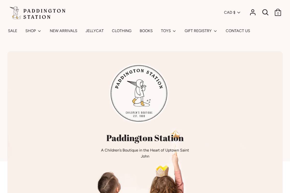 paddingtonstation.store homepage screenshot