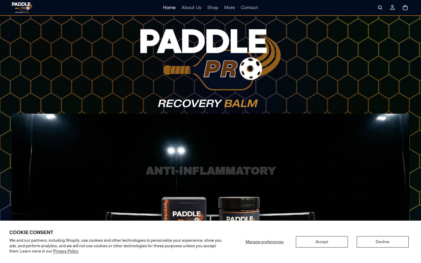 paddleprobalm.com homepage screenshot