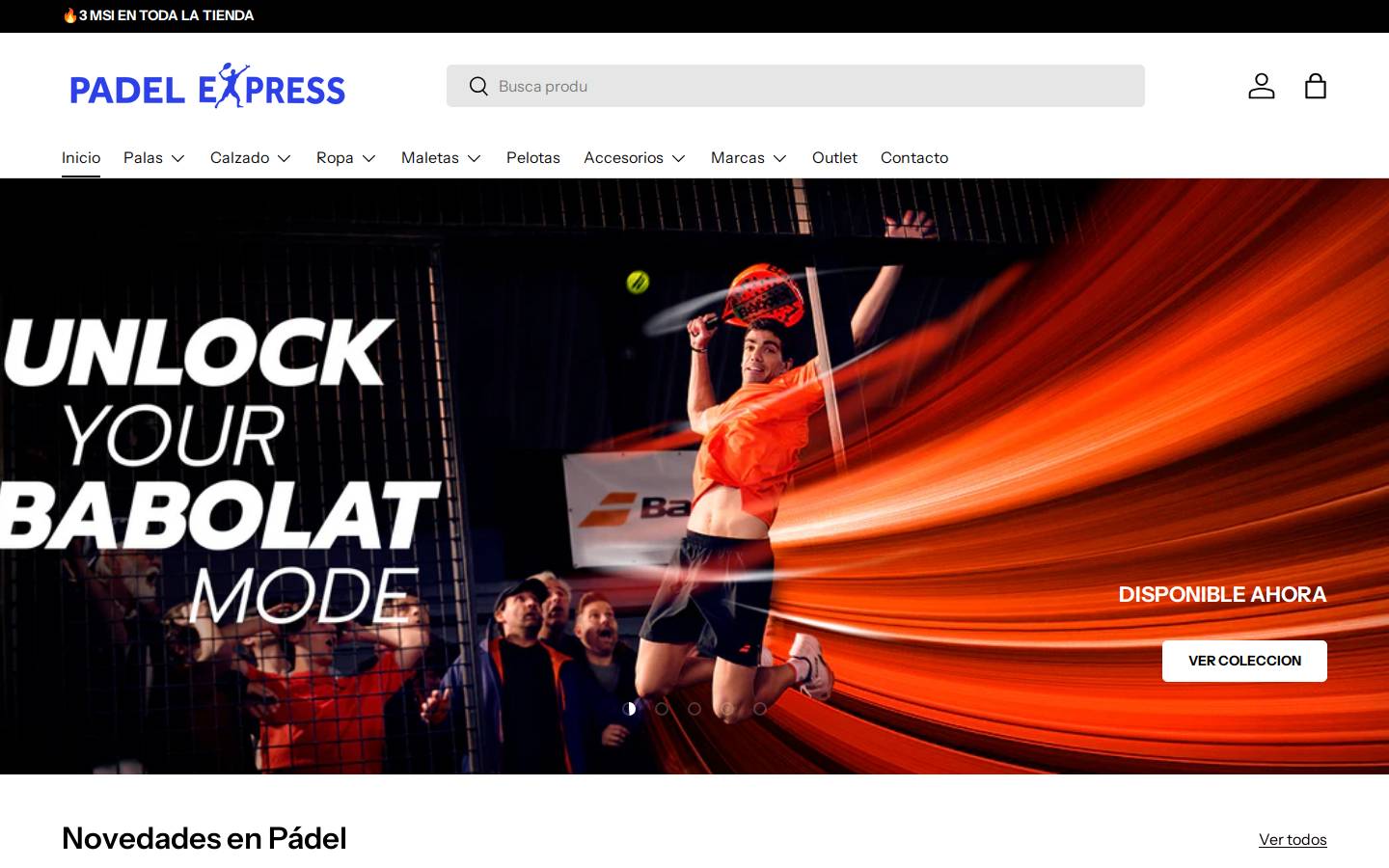 padelexpress.mx homepage screenshot
