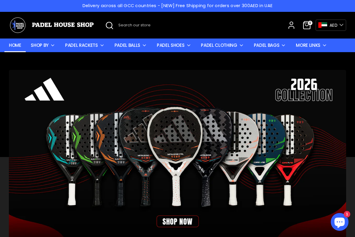 Padel House Shop homepage screenshot