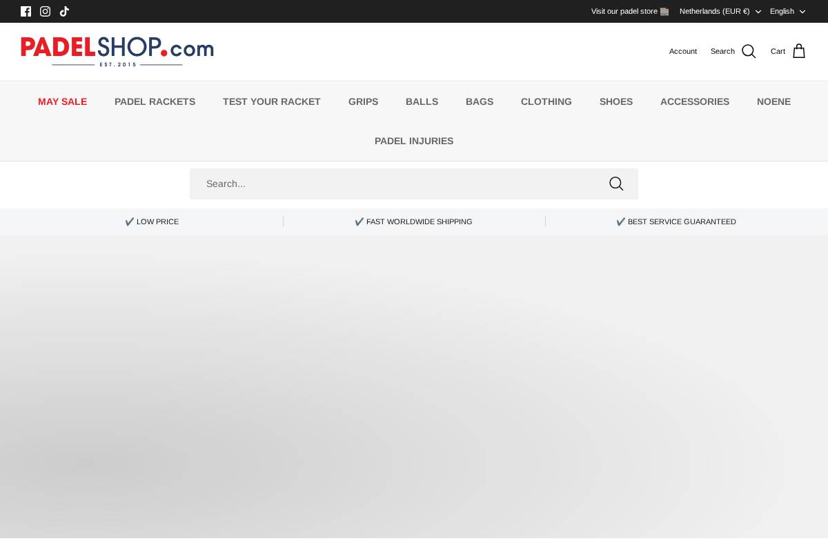 PadelShop.com homepage screenshot